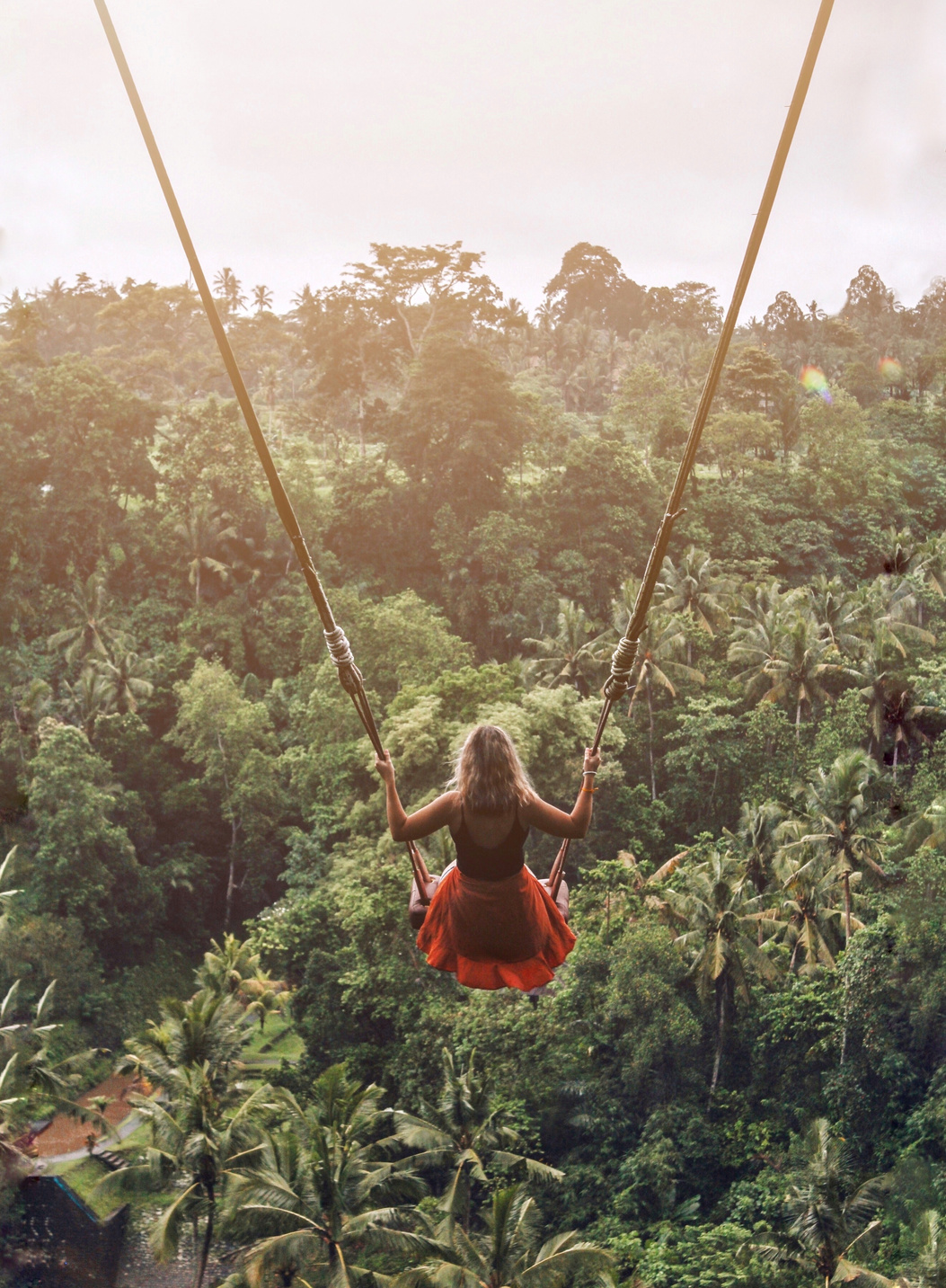 Girl on Tropical Swing