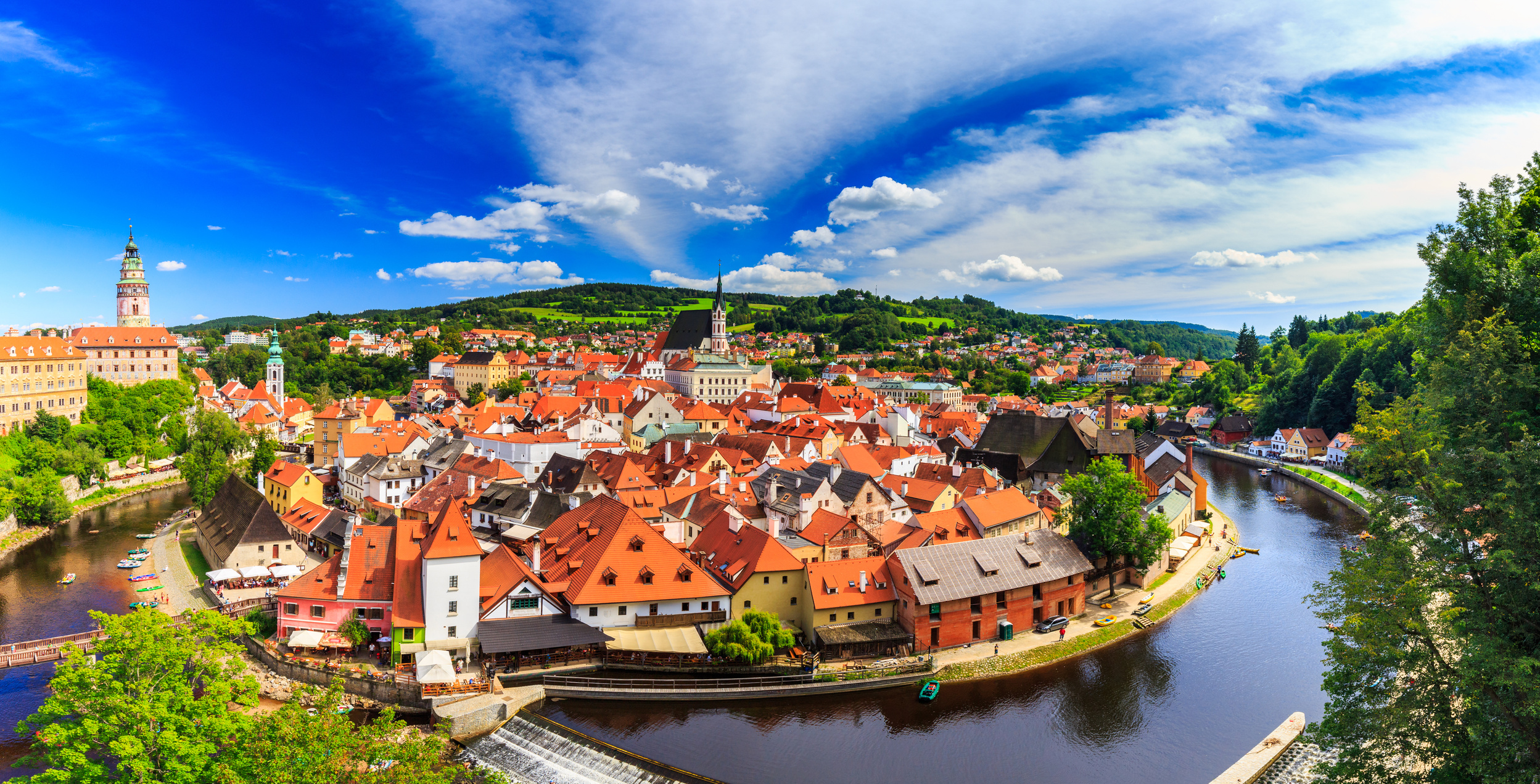 Cesky Krumlov cityscape