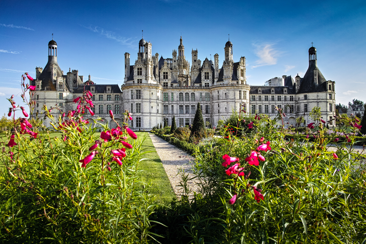 Chateau De Chambord, Panoramic View from the Garden