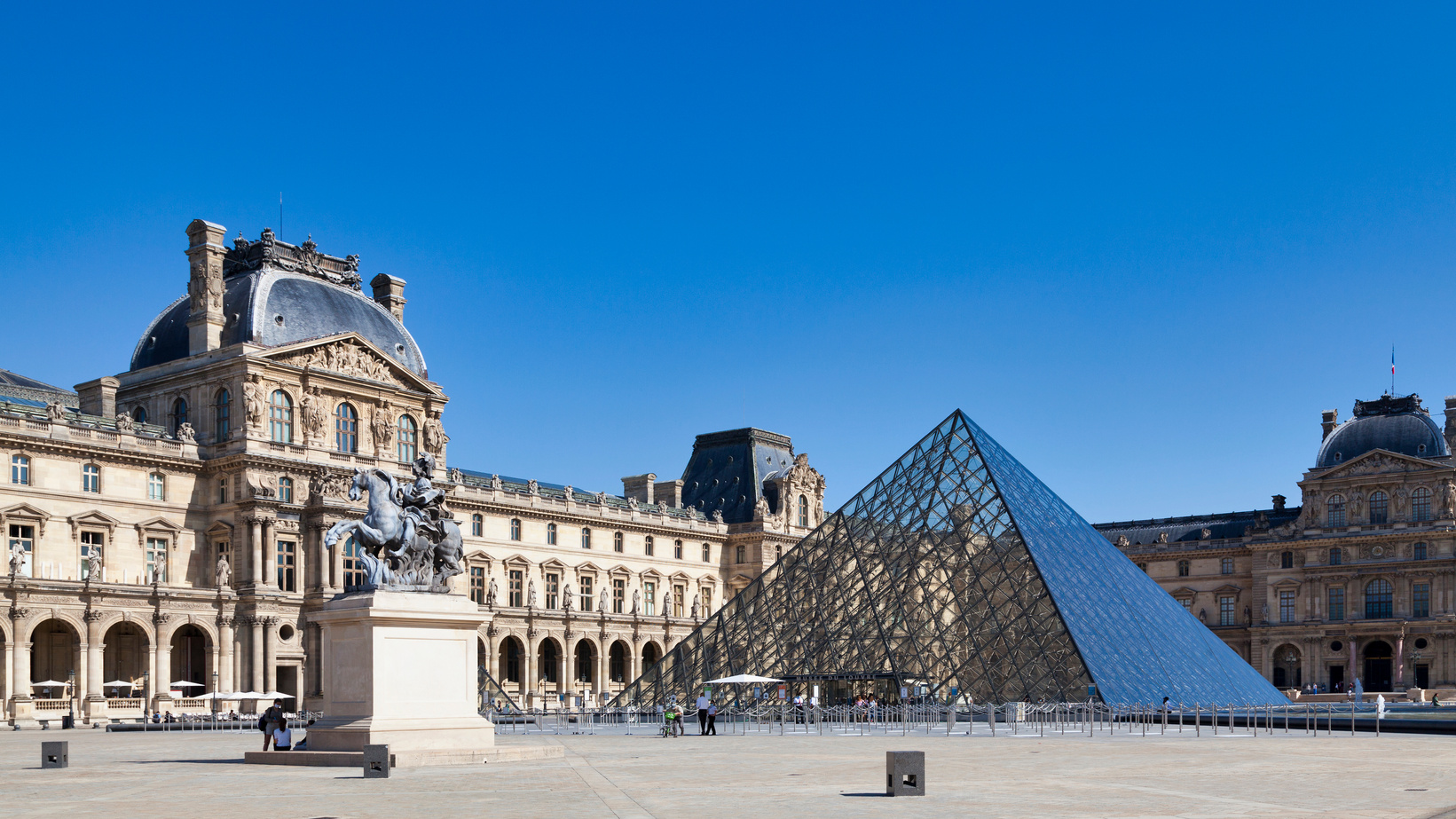 Pyramid of the Louvre Museum in Paris