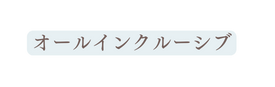 オールインクルーシブ