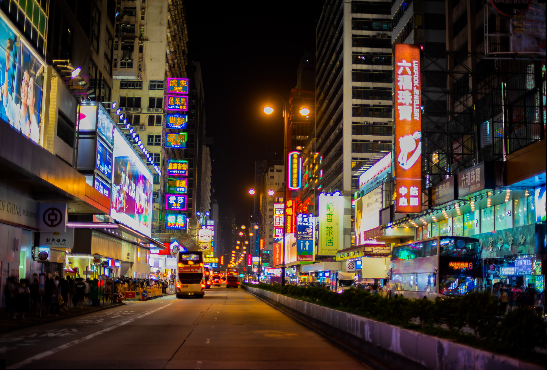 Travel Though Mong Kok Nathan Road