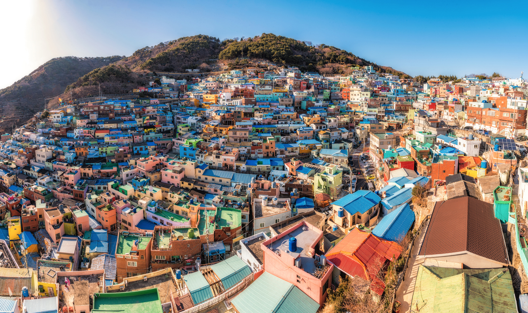 Gamcheon Culture Village Beautiful color ,Busan , South Korea