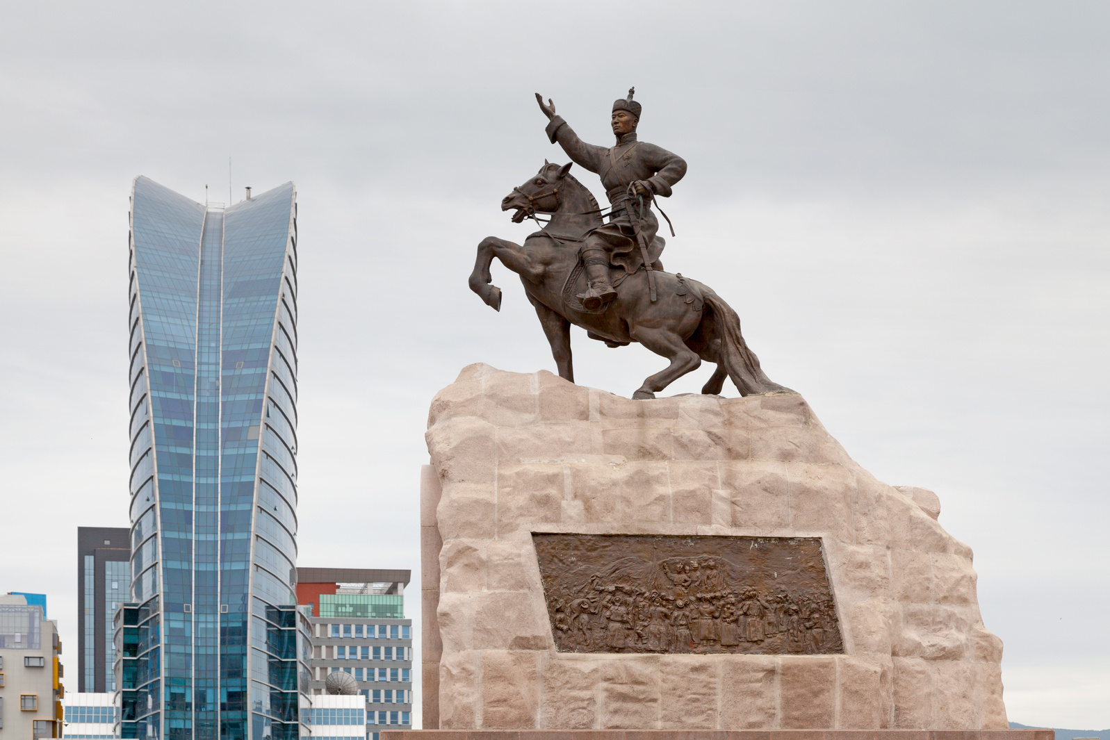 Statue of Sukhbaatar in Ulan Bator