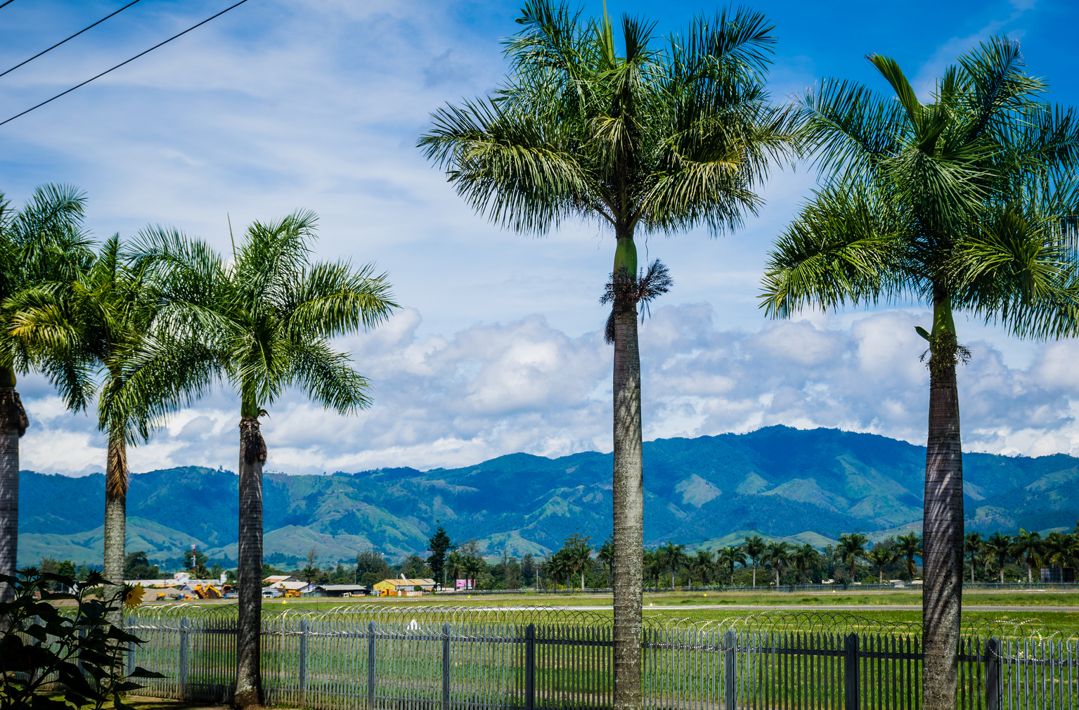 View of Goroka airfield, Papua New Guinea