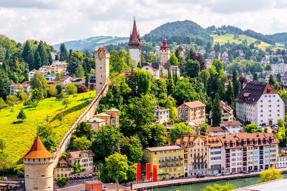 Lucerne city in Switzerland